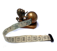 Copper Circus Lion Vintage Measuring Tape 1 1/2 #J1335