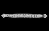 14k and Platinum 1ct TW Art Deco Brooch Bar Pin w/ 15 Genuine Diamonds (#J7612)
