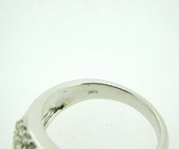 14k White Gold .81ct Genuine Natural Emerald Ring with Diamonds (#J667)