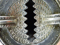 English Sterling Silver Tussie Mussie Posey Posy Holder with Jaws C1874 (#J1201)