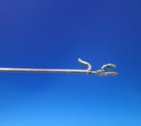 Sterling Silver Cocktail Pick with Rooster and Enamel 3 1/4" (#6853-2)