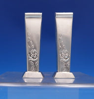 Classic Rose by Reed and Barton Sterling Silver Salt Pepper Set #X260 (#8255)