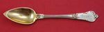 Philippe Berthier French Sterling Silver Coffee Spoon vermeil & engine 5 5/8"