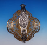 Dutch Sterling Silver Brides Basket with Cupid Motif 13" x 8" 22.4 ozt. (#7582)