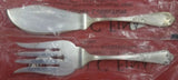 Floreale by Zaramella Argenti Italian Sterling Fish Serving Set 2pc 10 5/8" New