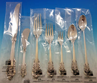 Grande Baroque by Wallace Sterling Silver Flatware Set Service 70 pc Dinner New