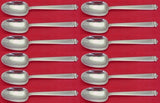 Hampton by Tiffany and Co Sterling Silver Teaspoon Set 12 pieces 6"