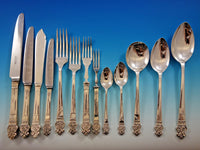 Elizabethan by Gee Holmes English Sterling Silver Flatware Set Service 164 pcs