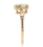 10k Yellow Gold 1.68ct Genuine Natural Gold Vein Quartz Ring Size 7.25 (#J6938)
