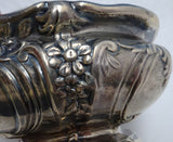 Gorham Sterling Silver Salt Dip Master Pair GW with Glass Liners #A1016 (#8635)