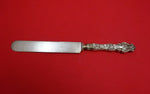 Irian by Wallace Sterling Silver Dinner Knife w/Blunt Silverplate Blade 9 3/4"