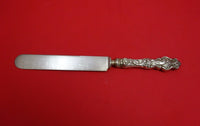 Irian by Wallace Sterling Silver Dinner Knife w/Blunt Silverplate Blade 9 3/4"