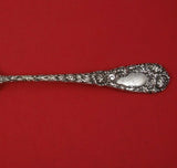 Chrysanthemum by Durgin Sterling Silver Cold Meat Fork with Design 9 1/4"