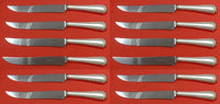 Fairfax by Durgin-Gorham Sterling Silver Steak Knife Custom Set 12 pcs 8 1/2"