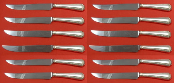 Fairfax by Durgin-Gorham Sterling Silver Steak Knife Custom Set 12 pcs 8 1/2"