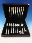 Sculptured Rose by Towle Sterling Silver Flatware Set For 8 Service 42 Pieces