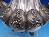 Edward Barnard English Georgian Sterling Silver Tea Set 4pc 3-D Gourds (#7502)