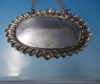 Gadroon by Unknown Sterling Silver Liquor Label "Sherry" #352 2 1/4" (#5047)
