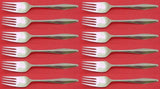 Diamond by Reed and Barton Sterling Silver Salad Fork Set 12 pieces 7"
