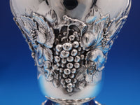 Grape by Shiebler Sterling Silver Wine Cooler Vase 2357 10 1/2" Monogram S #7752