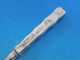 Lap Over Edge Acid Etched by Tiffany Sterling Fruit Fork HHAS w/ Mushrooms 7"