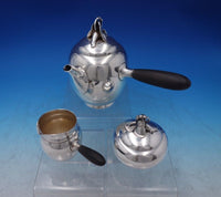 Pansy by Gorham Sterling Silver Coffee Set 3pc Coffee Sugar Creamer #6834-2