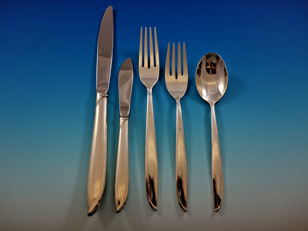 Silver Rhythm by International Sterling Silver Flatware Set 48 Service 251 pcs