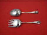 Ecstasy by Amston Sterling Silver Salad Serving Set FH AS 9"