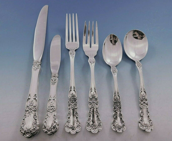 Buttercup by Gorham Sterling Silver Flatware Set 8 Place Size Service 57 pieces