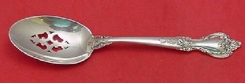 Delacourt by Lunt Sterling Silver Serving Spoon Pierced Original 8 1/2" Vintage