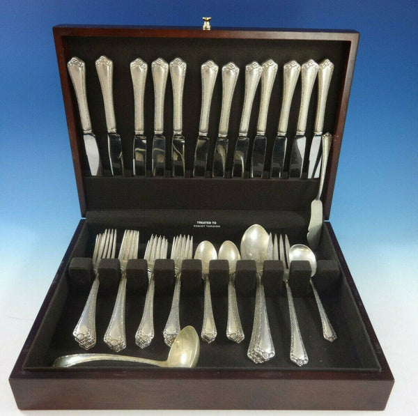 Rosemary by Easterling Sterling Silver Flatware Set for 12 Service 55 Pieces