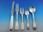 Fiddle Thread & Shell CJ Vander English Sterling Silver Flatware Set 30 pcs Din