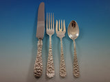 Rose by Stieff Sterling Silver Flatware Set for 12 Service 118 pieces