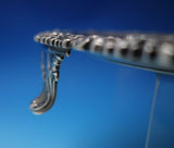 Scottish Sterling Silver Salver Tray w/ Scroll Feet and Crest / Motto (#5004)