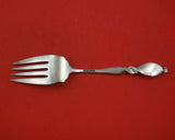 Silver Swirl by Wallace Sterling Silver Cold Meat Fork 8" Serving Silverware