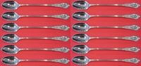 Rose Point by Wallace Sterling Silver Iced Tea Spoon 7 5/8" Set of 12