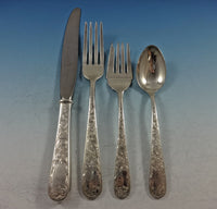 Old Maryland Engraved by Kirk Sterling Silver Flatware Set 6 Service 24 Pieces