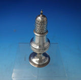 English Georgian Sterling Silver Pepper Shaker Crosshatch Repaired 5 1/2" #5705
