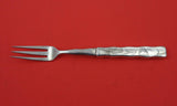 Lap Over Edge Acid Etched by Tiffany & Co Sterling Fruit Fork mushrooms HH AS7"