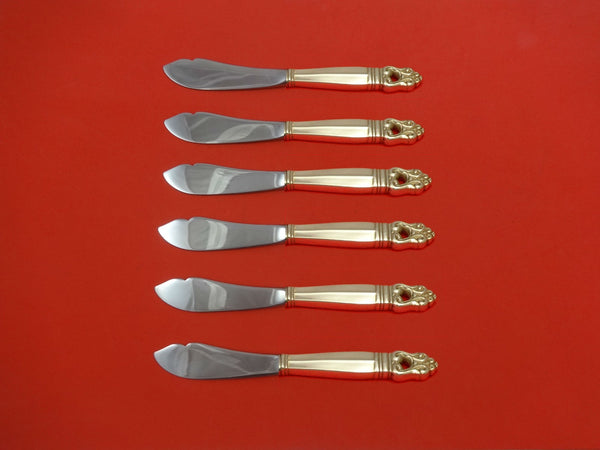 Royal Danish by International Sterling Silver Trout Knife Set 6pc. Custom 7 1/2"