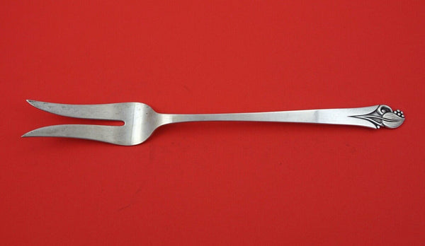 Woodlily by Frank Smith Sterling Silver Salad Serving Fork 2-tine 10 7/8"