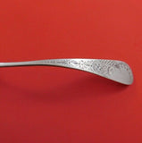 Antique Lily Engraved by Duhme Sterling Silver Gravy Ladle 7 1/8" Serving