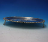 Scottish Sterling Silver Salver Tray w/ Scroll Feet and Crest / Motto (#5004)