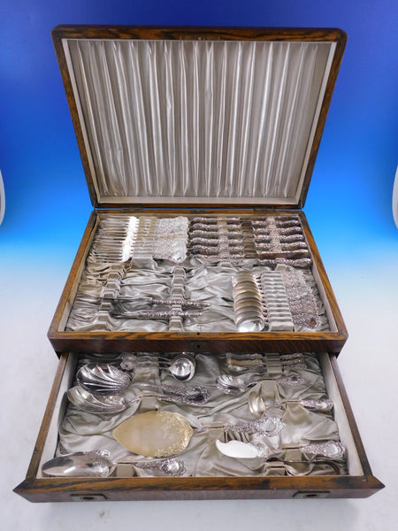Louvre by Wallace Sterling Silver Dinner Size Flatware Set Service 68 pcs in box