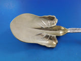 Lap Over Acid Etched Tiffany Sterling Silver Spade Server GW Poinsettia 10 3/8"