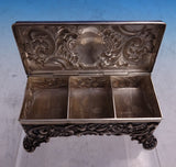 Louvre by Shiebler Sterling Silver Stamp Box #2744 1 3/8" x 3 5/8" (#8714)