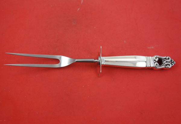 Royal Danish by International Sterling Silver Roast Carving Fork HH WS 11 1/4"