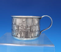 Gorham Sterling Silver Baby Cup w/ GW Alphabet Children Studying #W6-21 (#7533)