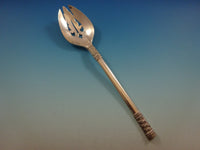 Aegean Weave Plain by Wallace Sterling Silver Flatware Set For 12 Service 55 Pcs