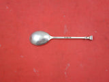 English Estate Sterling Silver Egg Spoon London 1924 ovoid  4 1/8"